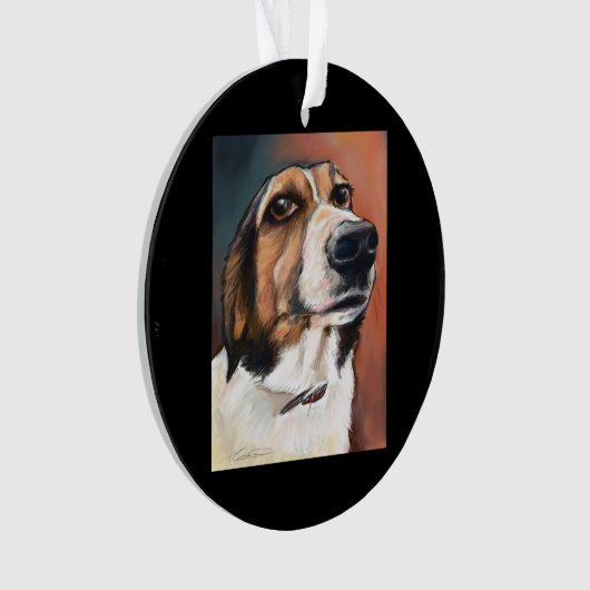 Basset Hound Beagle Dog Ornament (voorkant)