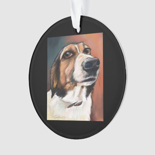 Basset Hound Beagle Dog Ornament (voorkant)