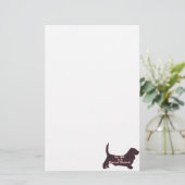 Basset Hound BFF Briefpapier (Staand voorkant)