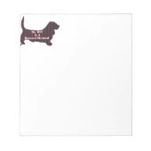 Basset Hound BFF Notitieblok (Voorkant)
