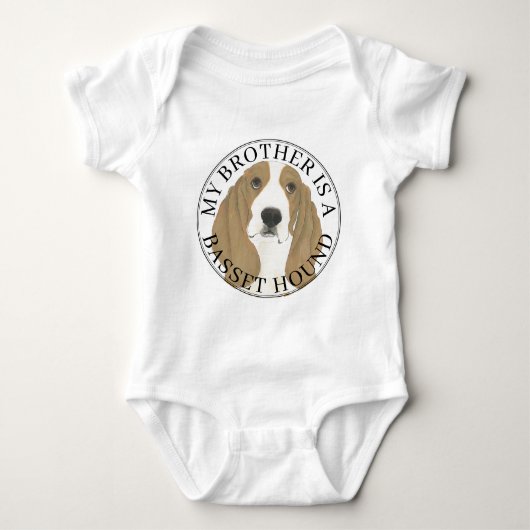 Basset Hound Big Brother Romper (Voorkant)