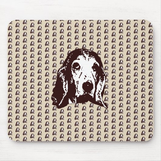 Basset Hound Big Face Muismat (Voorkant)