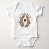 Basset Hound Big Sister Romper (Voorkant)