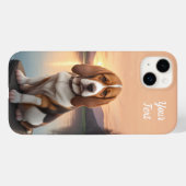 Basset Hound bij Lake Case-Mate iPhone Case (Achterkant (horizontaal))