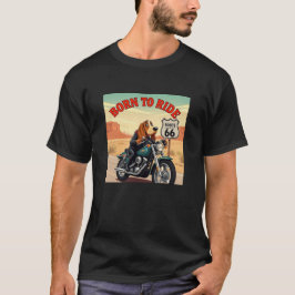 Basset Hound Biker geboren om te rijden T-shirt