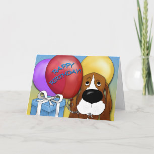 Basset Hound Birthday-kaart Kaart