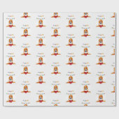 Basset Hound Birthday Wrapping Paper Cadeaupapier (Vlak)