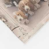 Basset hound Blanket Fleece Deken (Hoek)