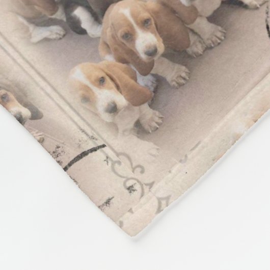 Basset hound Blanket Fleece Deken (Hoek)