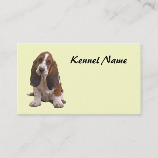 Basset Hound Breeder Visitekaartje (Voorkant)