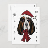 Basset Hound Briefkaart (Voorkant / Achterkant)