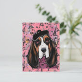 Basset Hound Briefkaart (Staand voorkant)