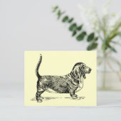 Basset_Hound Briefkaart (Staand voorkant)
