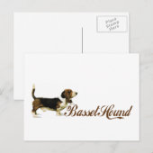 basset hound briefkaart (Voorkant / Achterkant)