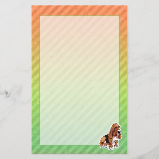 Basset Hound Briefpapier (Voorkant)