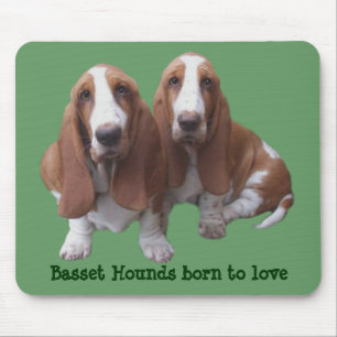 Basset Hound Buddies Mousepad Muismat