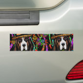 BASSET HOUND BUMPERSTICKER (Op auto)
