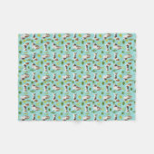 Basset Hound Cactus Blanket - hondengiften Fleece Deken (Voorkant (Horizontaal))