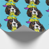 Basset Hound Cadeaupapier (Hoek)