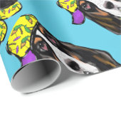 Basset Hound Cadeaupapier (Rol Hoek)