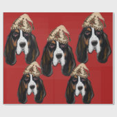 BASSET HOUND   CADEAUPAPIER (Vlak)