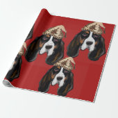 BASSET HOUND   CADEAUPAPIER (Uitgerold)