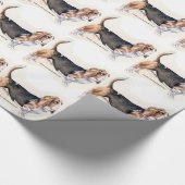 Basset Hound Cadeaupapier (Hoek)