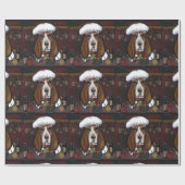 BASSET HOUND CADEAUPAPIER (Vlak)