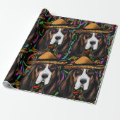BASSET HOUND CADEAUPAPIER (Uitgerold)