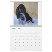 Basset hound Calendar Kalender (Jan 2027)