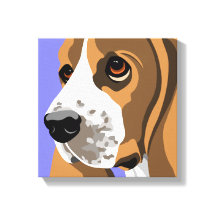 Basset Hound Canvas Art-Prints