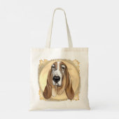 Basset Hound canvas tas (Achterkant)