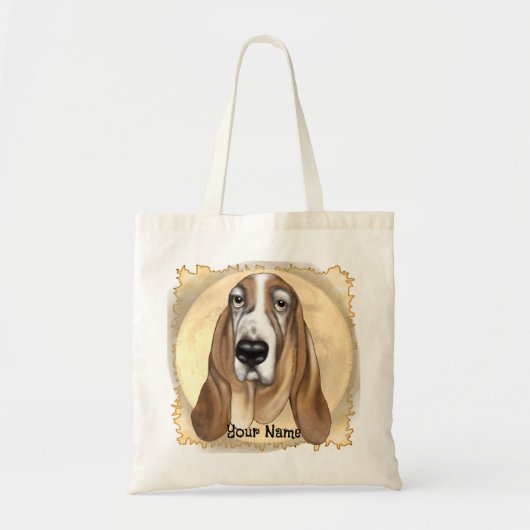Basset Hound canvas tas (Voorkant)