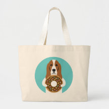 Basset Hound Canvas tas