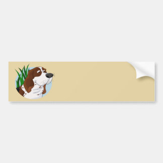Basset Hound Cartoon Bumpersticker