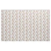 Basset hound cartoon stof (Yard (91,4 cm))