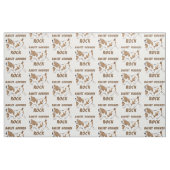 Basset hound cartoon stof (Fat Quarter)