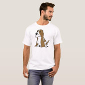 Basset hound cartoon t-shirt (Voorkant volledig)