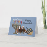 Basset Hound Chanukah Card Menorah Dreidel Feestdagen Kaart<br><div class="desc">Het herdenken van familie en vrienden tijdens het Chanoekaseizoen is een prachtige manier om contact te houden met de mensen waar je van houdt en waar je om geeft. Ik heb met liefde en zorg een Chanoekaartje voor honden gemaakt en ik ben er zeker van dat iedereen die van honden...</div>