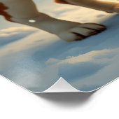 Basset Hound Christmas Carol Singers Painting Perfect Poster (Hoek)