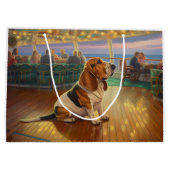 Basset Hound Christmas Cruise: Pawsome Holiday Groot Cadeauzakje (Achterkant)