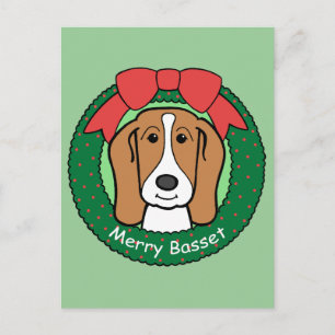 Basset Hound Christmas Feestdagenkaart