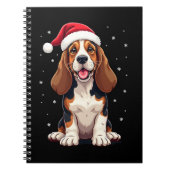 Basset Hound Christmas Tank Top Notitieboek (Voorkant)