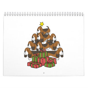 Basset Hound Christmas Tree Kalender