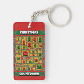 Basset Hound Countdown Kerstmis Adventkalender Sleutelhanger (achterkant)