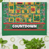 Basset Hound Counterdown Kerstmis Advent Calendar Theedoek (Gevouwen)