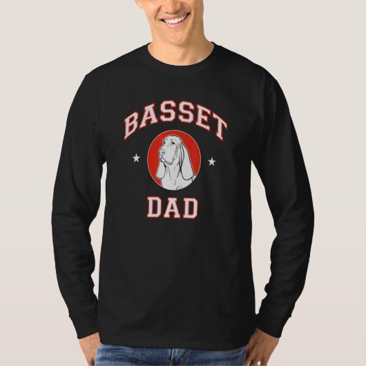 Basset Hound Dad 1 T-shirt (Voorkant)