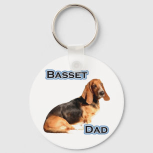 Basset Hound Dad 4 - Sleutelhanger