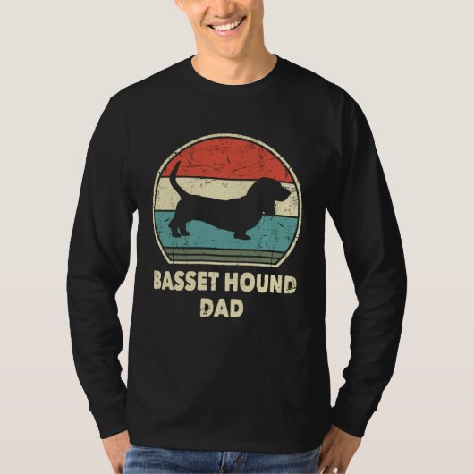 Basset Hound Dad Dog   For Men Basset Hound Daddy T-shirt (Voorkant)