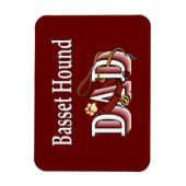 Basset Hound Dad Magneet (Verticaal)
